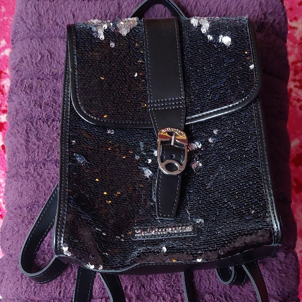Dr. Martens Black Sequin Backpack